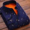 2026 Men's Autumn Winter Thick Warm Long Sleeve Plaid Shirt Thick Fleece Warm Casual Shirts for Men Oversized Plaid Shirts Male