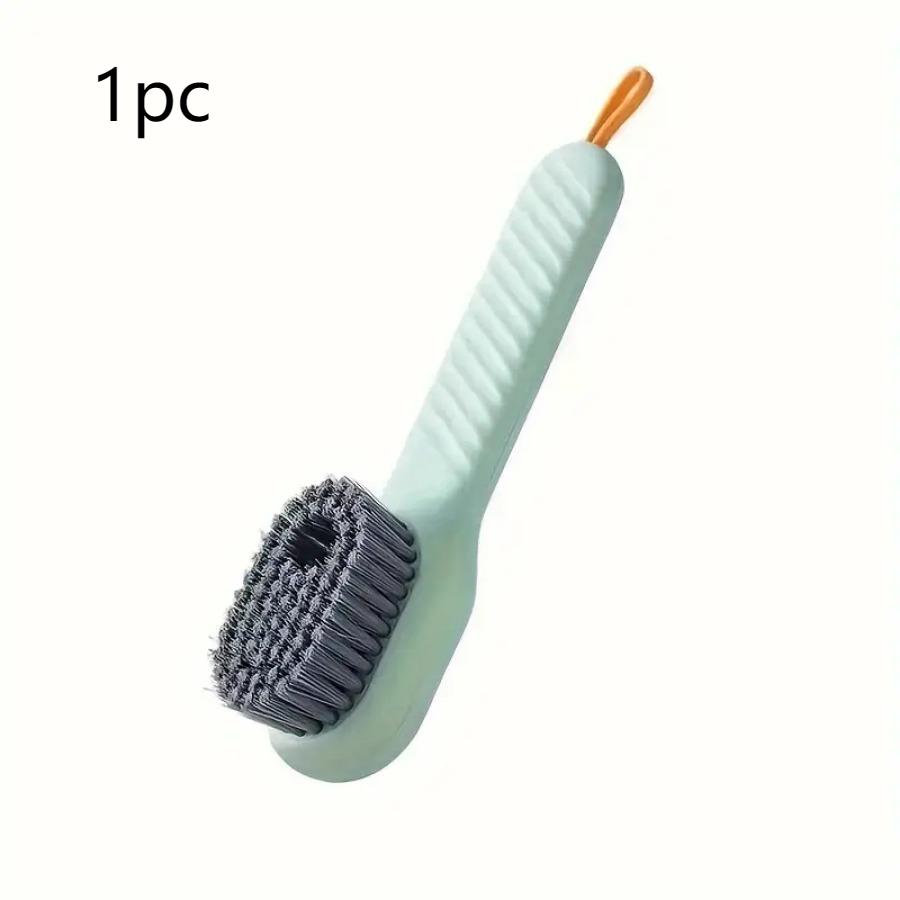 

Ergonomic Handle Soft Bristle Shoe Brush (1Pc), Green Brush for Footwear, Laundry & Daily Home Cleaning