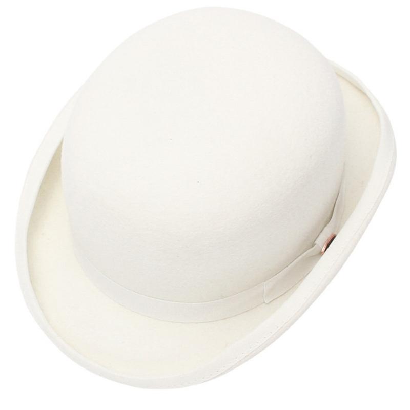 Wool Top Hat Wide Brim Fedora Hat Gift for Boyfriend Top Hat Short Brim Magician Costume for Outdoor Gatherings