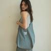 Check Wide Eco Bag Mint