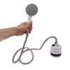 Doccia Portatile Flusso Stabile 2200mAh Forte Ventosa con Tubo da 1,5 m Doccia da Campeggio per Lavaggio Auto Irrigazione Fiori