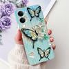 For Vivo Y29s Y29 4G 5G / Vivo Y04 4G Back Cover Girly Fashion Flower Butterfly Painting Case Soft TPU Clear Slim Silicone Funda
