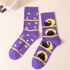 Halloween Cotton Mid Calf Socks for Men and Women, Funny Novelty Socks for Fall and Winter