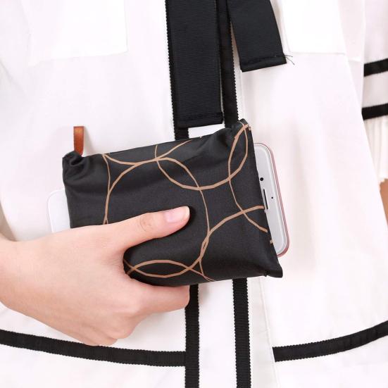 Foldable Colored Large Capacity Shopping Handbag Grocery Storage Bag Tote Pouch