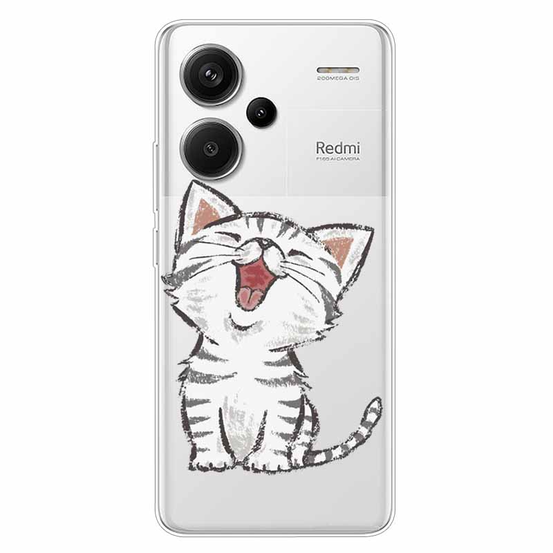 For Redmi Note 13 Pro Plus 5G Case Clear TPU Soft Back Cover for Xiaomi Redmi Note 13 Pro+ 5G Transparent Silicone Cases Funda