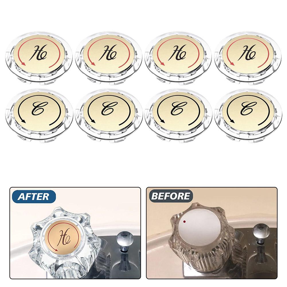 

Compatible Faucet Stickers Bathroom Knobs Bathroom Renovation Acrylic Faucet Handle Stickers Bathroom Accessory Set