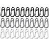 30 Pcs Mini Carabiner Hook Heavy Duty Quick Release Hook Keychain Buckle  Backpack Accessories