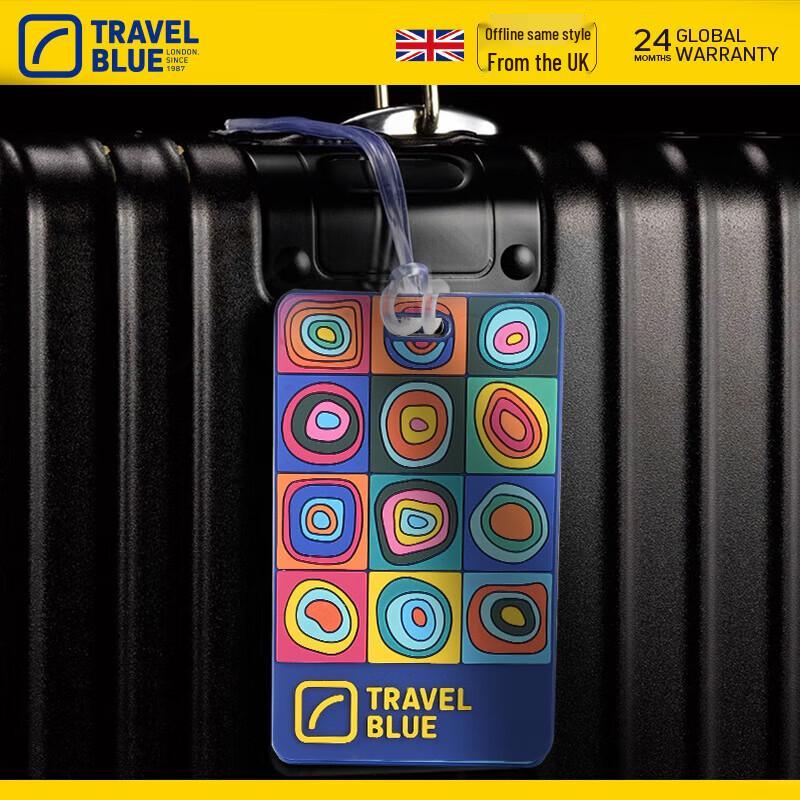Синяя багажная бирка для путешествий