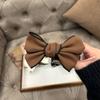 1pc Korean double-sided bow, high-end feeling, bun head, large hair clip, new cute hair clip headband accessory