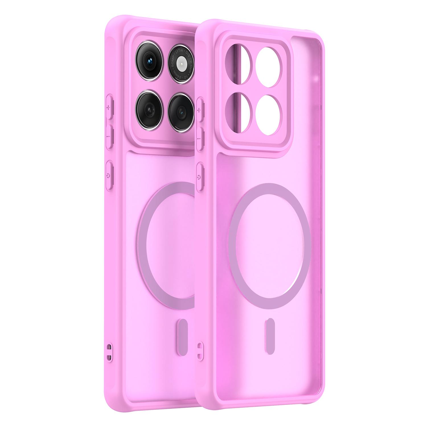 

Motorola Moto Edge 60 Fusion/Edge 60/Edge 60S Phone Case,Magnetic Shockproof Phone Case,Bumper Hybrid Cover for Motorola Moto Edge 60 Fusion/Edge рожевий