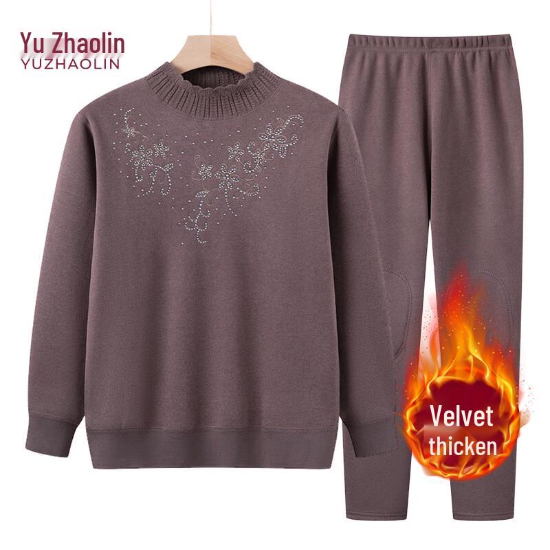 

Женский термокомплект большого размера Yuzhaolin с утолщенной плюшевой подкладкой XL