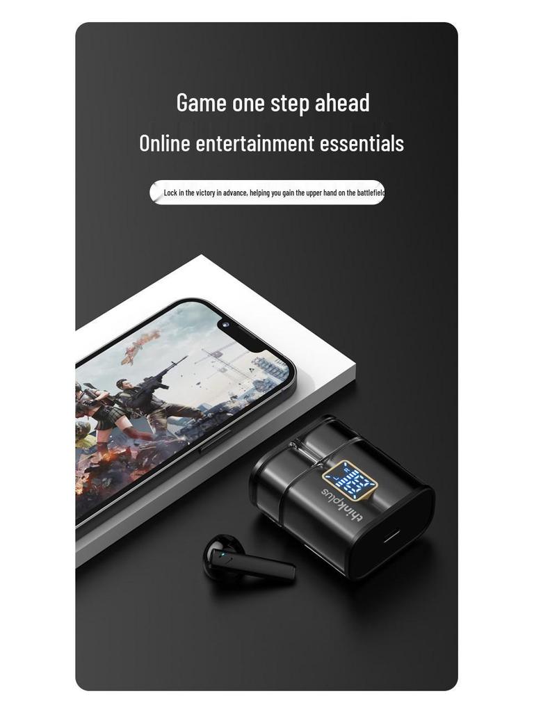 Lenovo Thinkplus XT56 Bluetooth Earphones: Long Battery, In-Ear, Digital Display TWS, Hot-Selling Wireless.