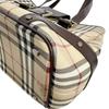 BURBERRY Nova Check BIG buckle Tote Bag Shoulder Bag PVC Brown Women Used
