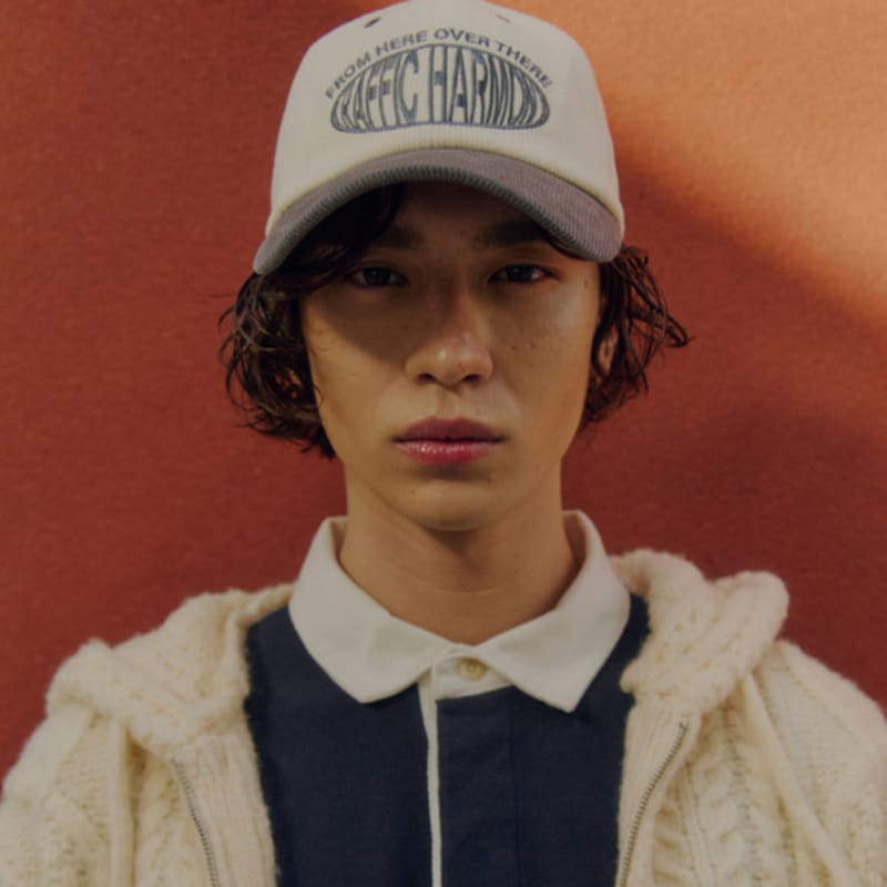 

TRAFFIC HARMONY CORDUROY ROUND LOGO DEEP-FIT BALLcap_GREY gray