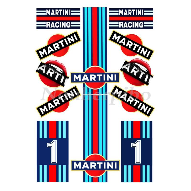 Zestaw 30 cm Wycinane Naklejki PCV Martini Racing Paski do Samochodu Moto Naklejka Winylowa Zewnętrzna Naklejki na Karoserię Wsparcie Prywatnej Personalizacji