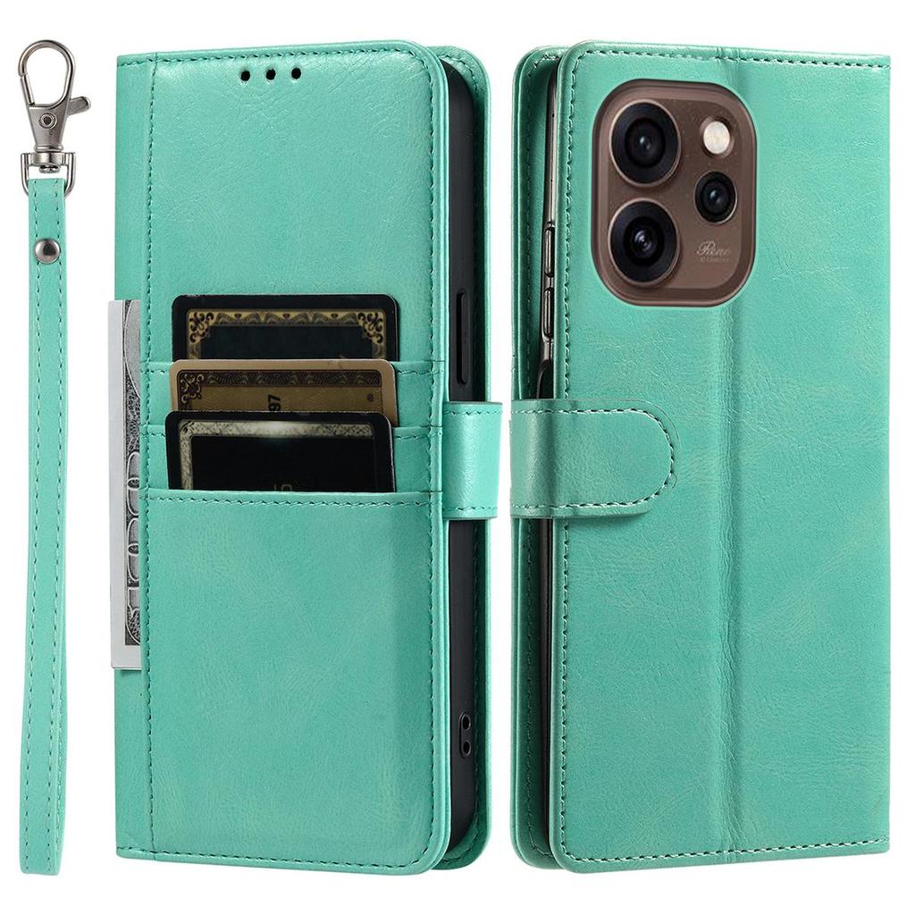 Cover for OPPO Reno15 5G Retro PU Leather Flip Wallet Phone Case Multi Card Slots