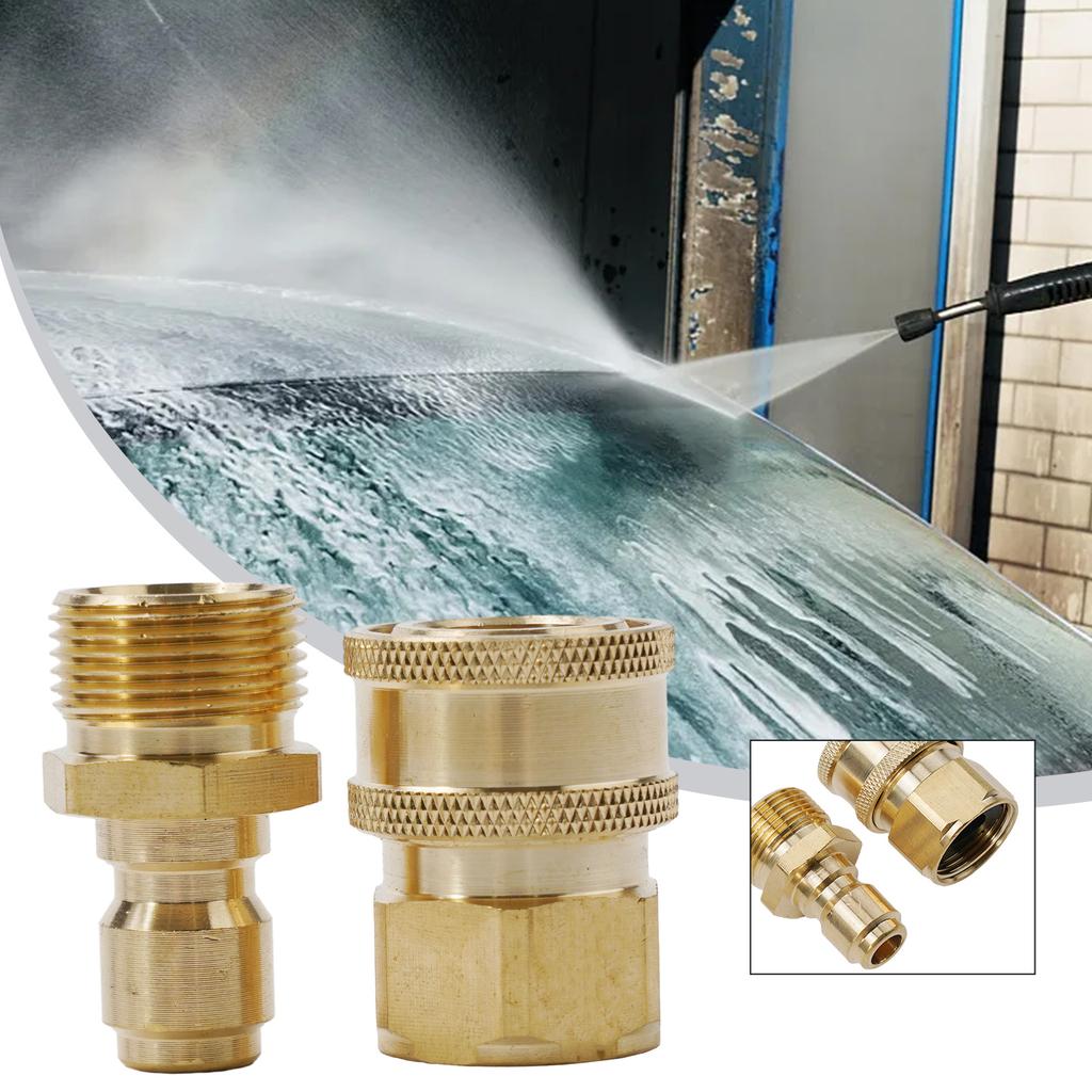 3/8 M22 Adapter For High Pressure Washer Spout Kit Quick Connect Kit High Pressure Cleaning Machine Spray Pipe Joint
