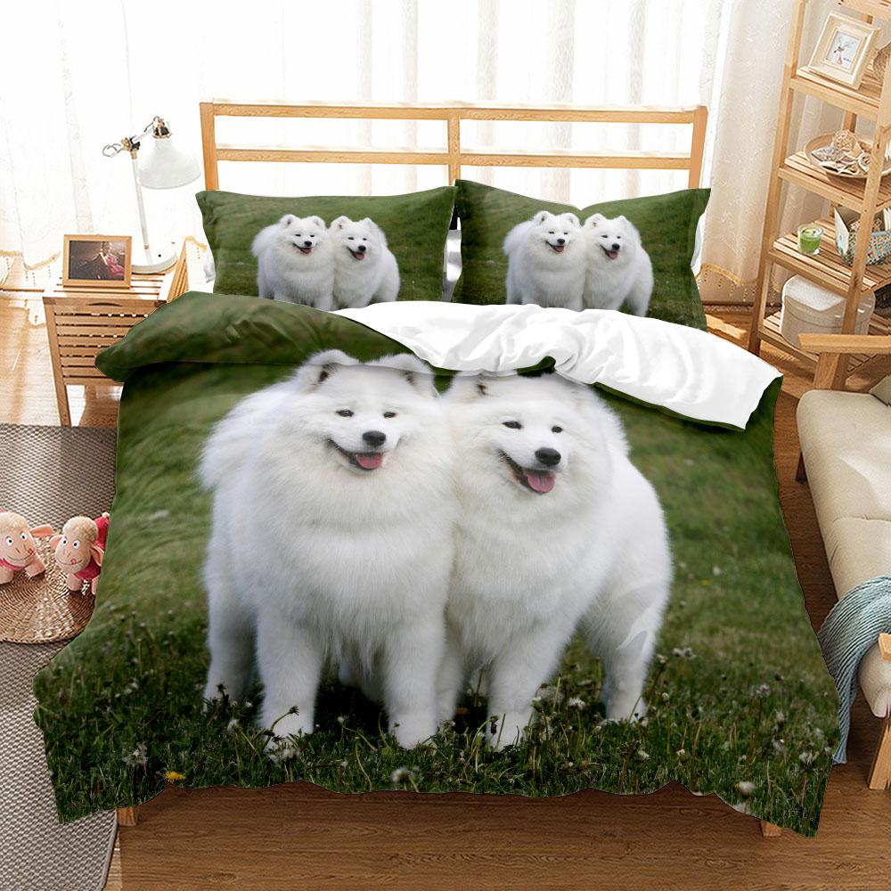 Painting Style 3D Penguin Polar Bedding Set Small Single Twin Double Queen King Cal King Size Bed Linen Set