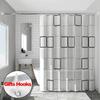 Bathroom Shower Curtains With Hooks Waterproof And Mildew Proof Durable Bathroom Screens Pe Eva Self-Crop Fabric Shower Curtains