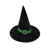 Velvet Halloween Hat Bending Angle Devil Cap Creative Halloween Witch Wizard Hat  Adults