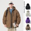Padded Clothes Men's Winter New Thickened Solid Color Bread Clothes Jacket Student Trend Loose Couple Cotton Clothes Men