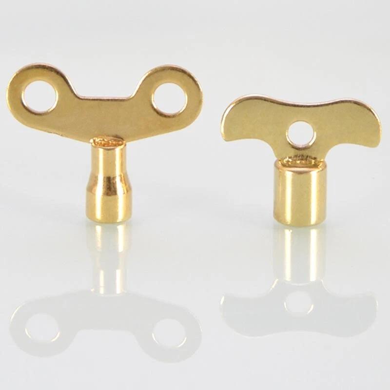 2Pcs/lot Metal Clock Type Plumbing Switch Keys For Faucet And Water Tap Key 6mm 7mm