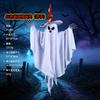 Halloween Ghost Hat With Spiderweb White Hooded Decoration Outdoor Party Yard Atmosphere