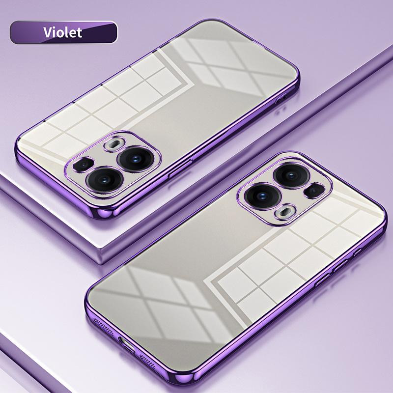 Applicable to OPPO Reno15Pro electroplated glitter mobile phone case Reno14Pro transparent Reno13 protective case