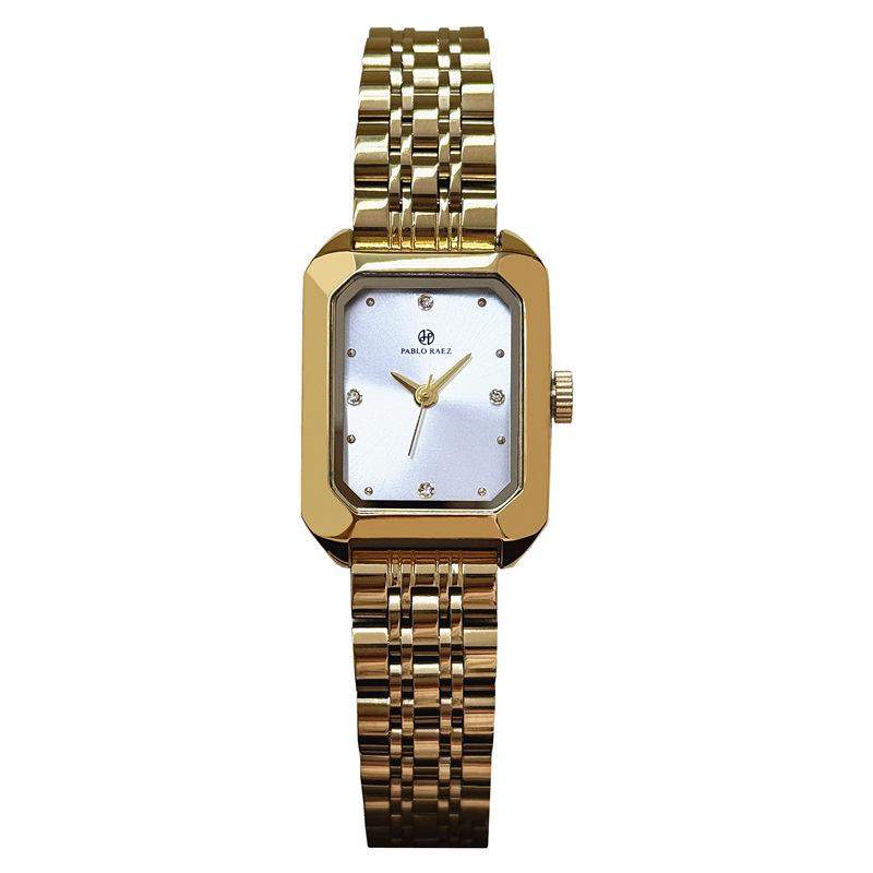 New Luxury Women's Rhinestone Waterproof Quartz Watch with Steel Band