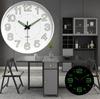 10 Inch Circular Minimalist and Fashionable Luminous Wall Clock Living Room Decoration Silent and Punch Free Wall Clock 3d