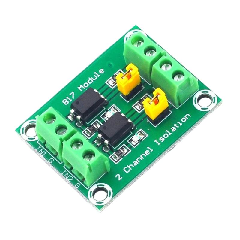 Voltages Level Shifter Isolation Board Using 817 Optocoupler Converts Low Voltages Signals to High Voltages Outputs up to 24V for Power Applications