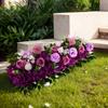 Artificial 100CM Flower Row Wedding Table Flower Floor Row Arrangement Flower Background Party Flower Decoration