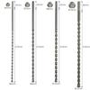 Burghiu Extra Lung pentru Zidărie-Beton 300mm Coadă Triunghiulară 6/8/10/12/16mm Burghie Pentru Perforarea Peretelui Unealtă Electrică