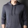 Autumn New Men's Long-sleeved Hoodie Casual Fashion Base Top Men's Breathable Coat