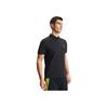 FILA Athletics Tennis Series Logo Sun Protection Knitted Short Sleeve Polo Shirt Men tops Deep-Black A11M523103F-BK