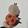 Cute Seven-spotted Ladybug Plush Toy Lovely Creative Insect Fluffly Doll Kawaii Cartoon Beetle Stuffed Doll Girl Gift Bed Decor