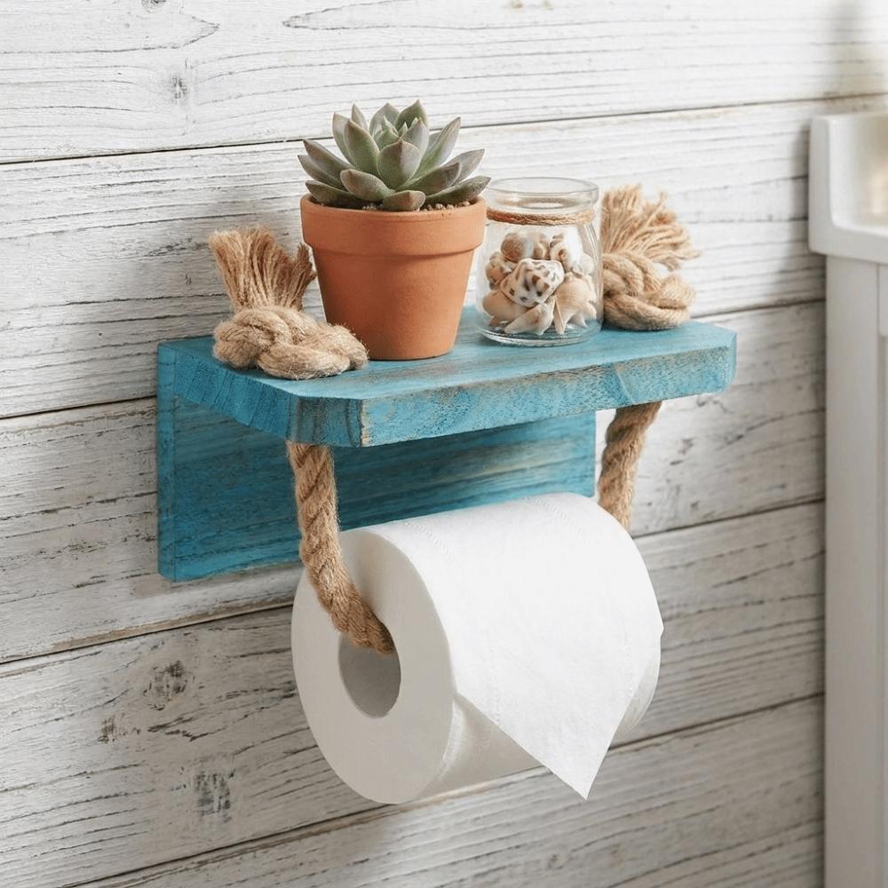 Nautischer Toilettenpapierhalter Rustikaler Maritimer Seil Papierhalter Taschentuchhalter Badezimmer