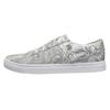 Appian Cushioning, Wear Resistant Low Top Skateboard Shoes Unisex White Gray D630N-0190