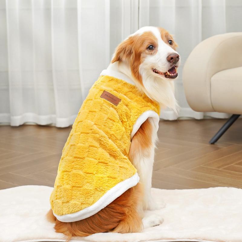 New Autumn and Winter Pet Clothing Dog Clothes Plush New Cat Clothing, Golden Retriever Big Dog and Cat