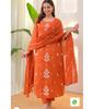 Damen Designer Besticktes Salwar Kameez Kurti Set Indisches Bollywood Oberteil Tunika Kurti Kleid