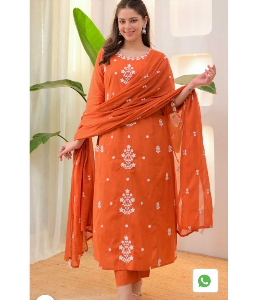 Damen Designer Besticktes Salwar Kameez Kurti Set Indisches Bollywood Oberteil Tunika Kurti Kleid