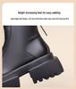 Women's 2025 Autumn/Winter British Style Thick-Soled Platform Chelsea Boots – Height-Increasing & Slimming Retro Short Boots