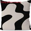 Linen Abstract Geometric Pillow Cover  Modern Home Decor For Living Room Office