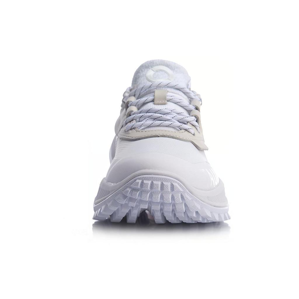 Li Ning Cushioning Slip Resistant Lightweight Low Top Running Shoes Women's White ARHQ066-2