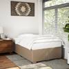 Bed Frame without Mattress Cappuccino Brown 120x190 cm Faux Leather