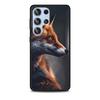 Cute The Fox Animal Case for Samsung Galaxy S23 S21 S20 FE S24 S22 Ultra S10 S10e S9 Plus Soft Black TPU Phone Cover Bumper