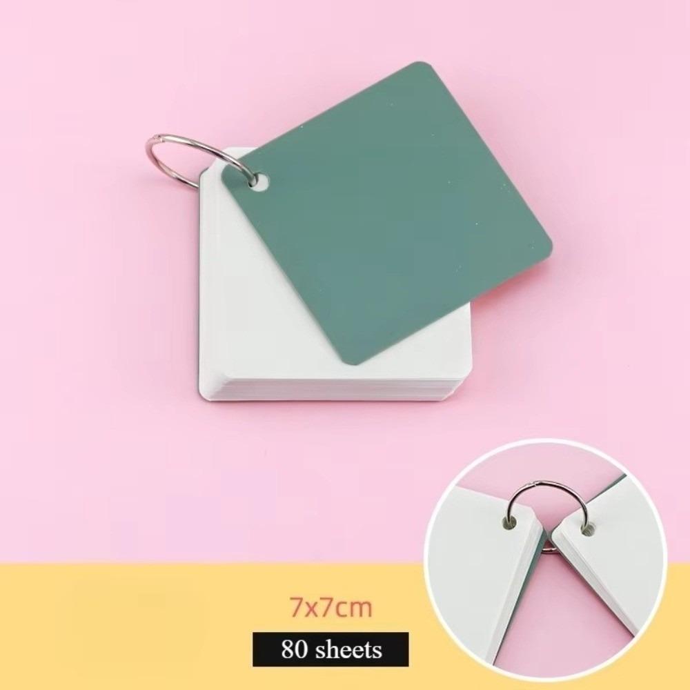 

80 Sheets Blank Study Notepads Portable Memory Learning Book for Memory Learning Studying зелений
