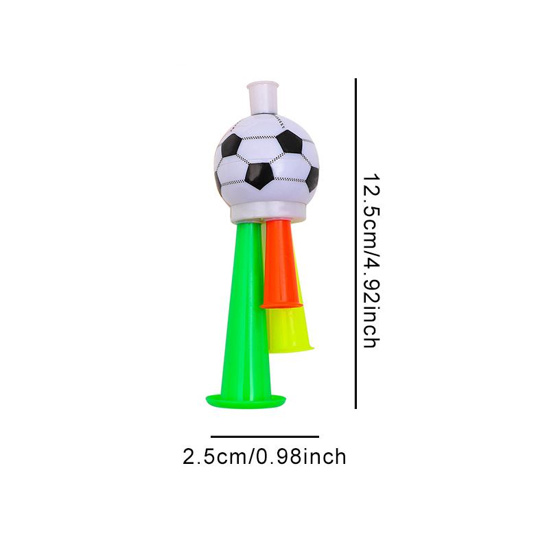 3/6PCS Football Shaped Plastic Cheer Horns Soccer Fan Loud Noise Makers Suitable for Sport Meeting Event Party Rewards Gifts ZYF