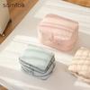 Samfolk Travel Storage Bag Luggage Clothes Compression Organizer Packing Pouch Business Trip Travel Pink Large