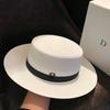 Designer M Standard Elegant Straw Hat Female French Hepburn Celebrity Seaside Vacation Beach Hat Female Summer